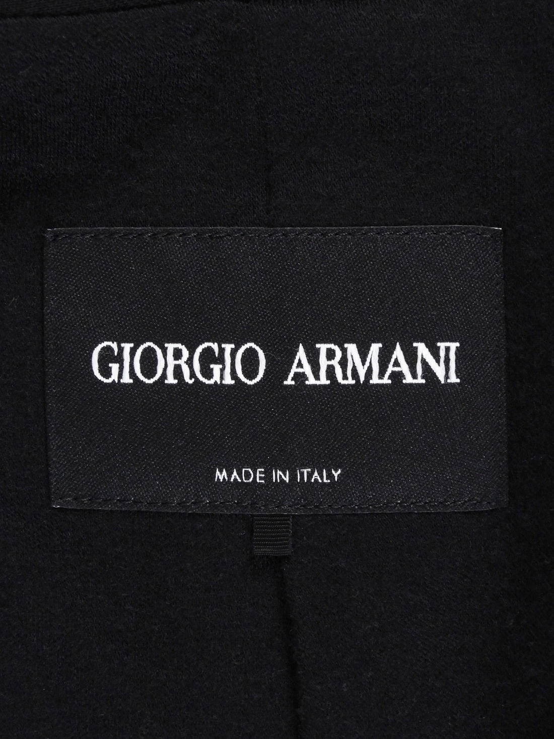 Giorgio Armani Black Wool Cowl Neck Grosgrain Trim Opera Coat - 42