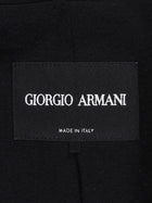 Giorgio Armani Black Wool Cowl Neck Grosgrain Trim Opera Coat - 42