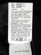 Giorgio Armani Black Leather Trim Cashmere Short Peacoat - 42