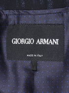 Giorgio Armani Black Navy Zig Zag Pattern 2pc Pants Suit - IT 42 / 6