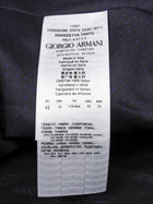 Giorgio Armani Black Navy Zig Zag Pattern 2pc Pants Suit - IT 42 / 6