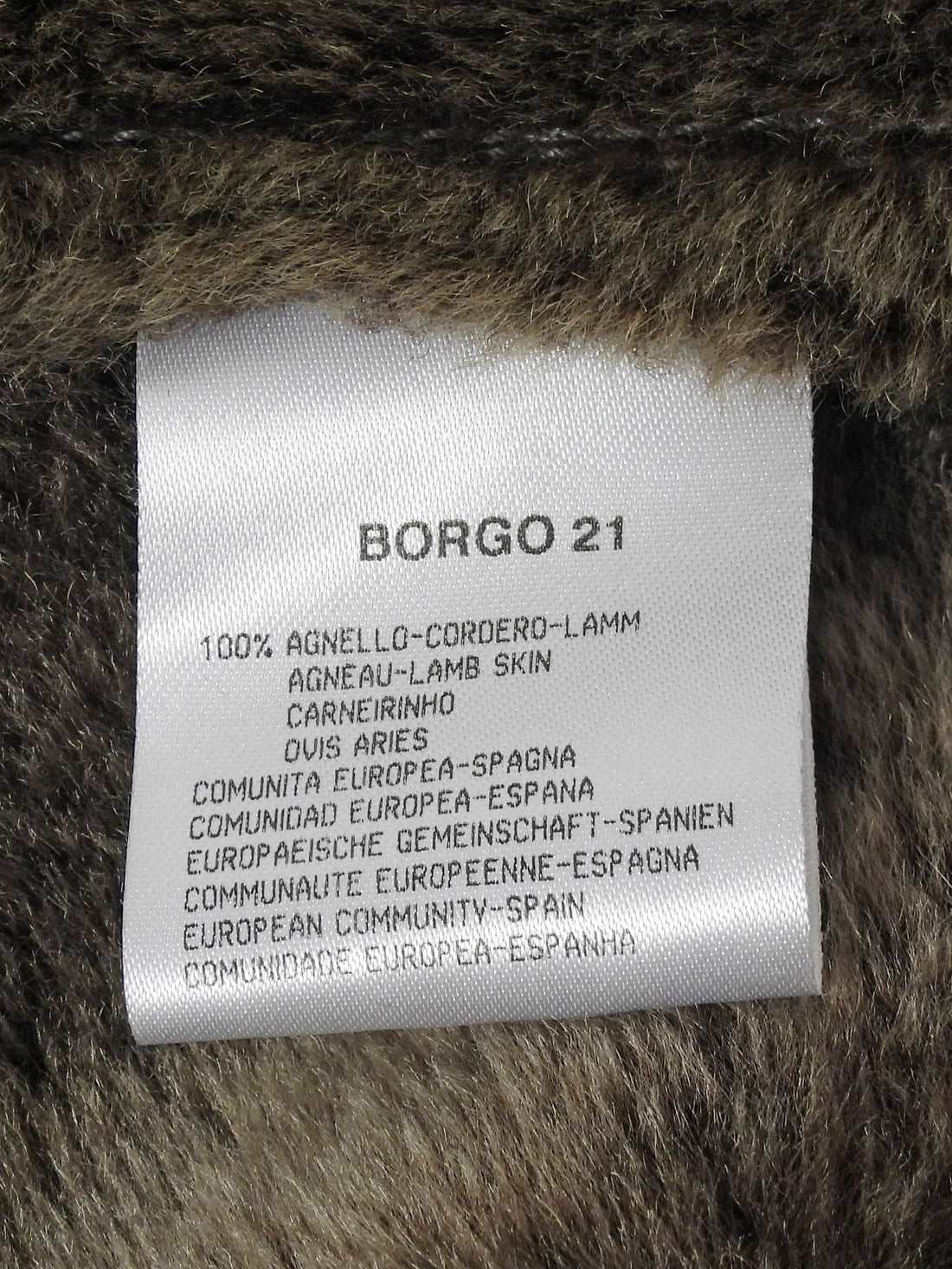Giorgio Armani Taupe Brown Shearling Shawl Collar Short Jacket - 44
