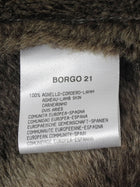 Giorgio Armani Taupe Brown Shearling Shawl Collar Short Jacket - 44