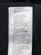 Giorgio Armani Navy Blue Rib Texture Knit Jersey Coat with Suede Resin Buckle - IT 44 / 8 / M
