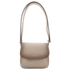 Giorgio Armani La Prima Small Taupe Leather Ombre Shoulder Bag