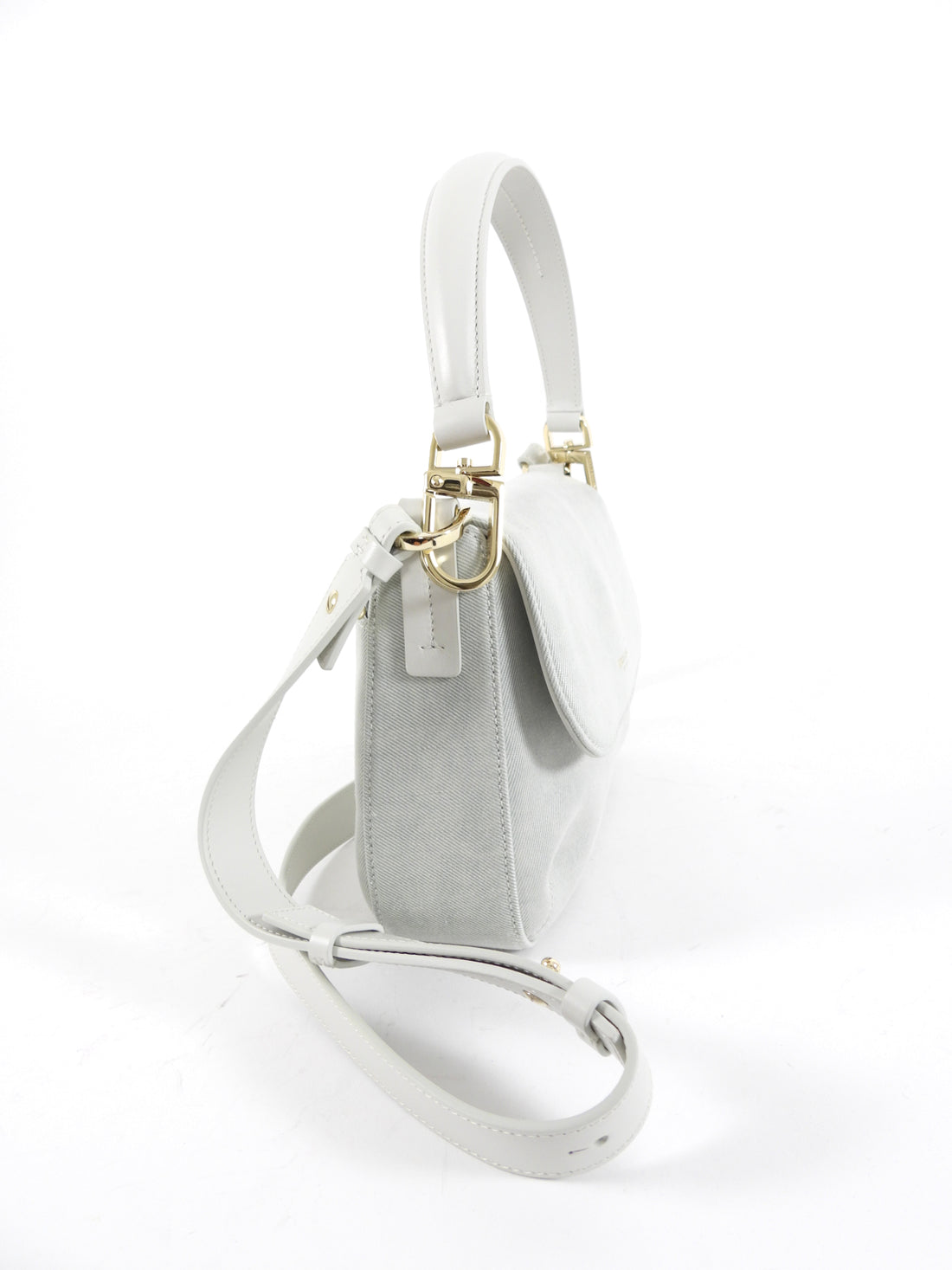 Giorgio Armani La Prima Pale Blue Denim Two-Way Bag