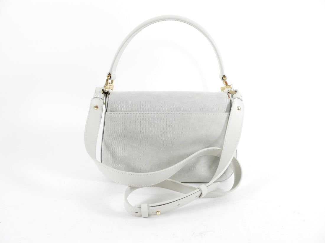 Giorgio Armani La Prima Pale Blue Denim Two-Way Bag