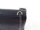 Giorgio Armani Black Studded Resin Clasp Chain Flap Bag