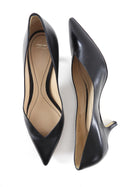 Giorgio Armano Black Leather V Neck Pumps - 40