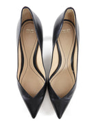 Giorgio Armano Black Leather V Neck Pumps - 40