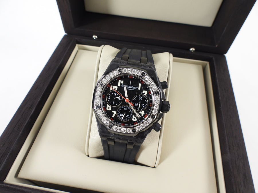 Audemars Piguet Royal Oak Offshore Chronograph Ladies Diamond Carbon Watch