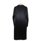 Anthony Vacarello Runway Black Satin Long Evening Coat - 2