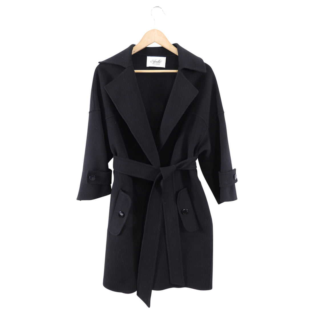 Aviolo Milano Black Double Face Wool Coat - S (4/6)