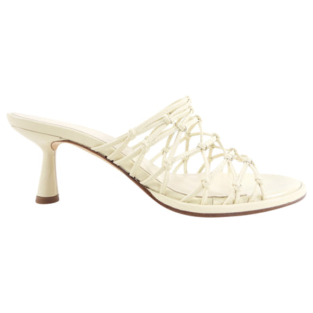 Aeyde Cream Knotted Leather Mule Sandals - 37