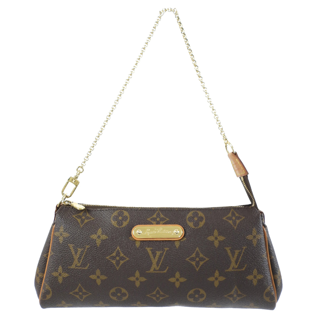 Louis Vuitton Monogram Coated Canvas Eva Chain Clutch