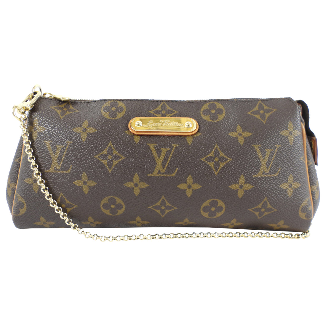 Louis Vuitton Monogram Coated Canvas Eva Chain Clutch