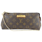 Louis Vuitton Monogram Coated Canvas Eva Chain Clutch