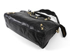 Balenciaga Black AW2014 Arena Lambskin Leather Medium Classic City Moto Bag