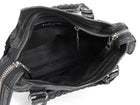 Balenciaga Black Leather Mini Motocross City Two Way Bag