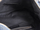 Balenciaga Blue Cagole Denim Crystal Small Bag