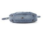Balenciaga Blue Cagole Denim Crystal Small Bag