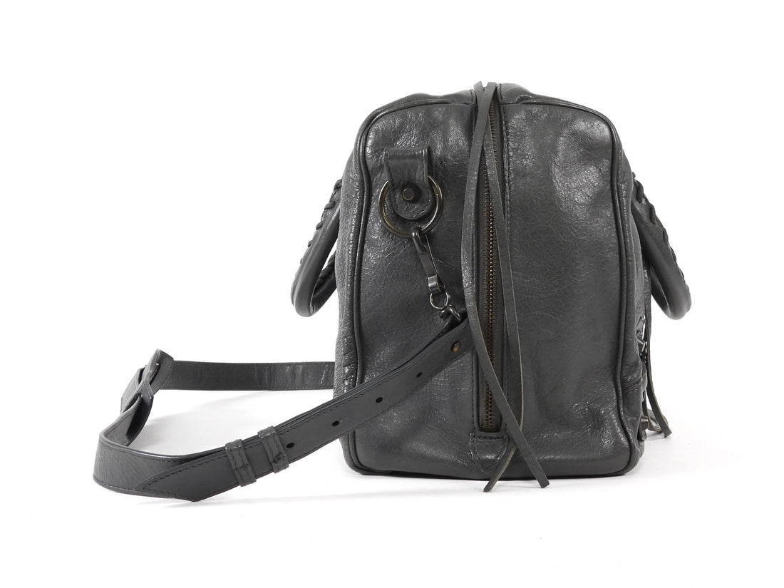 Balenciaga Charcoal Grey SS2014 Work Arena Lambskin Leather Bag
