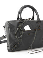 Balenciaga Charcoal Grey SS2014 Work Arena Lambskin Leather Bag