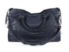 Balenciaga Midnight Navy AW2015 Arena Lambskin Leather Medium Classic City Moto Bag