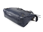 Balenciaga Midnight Navy AW2015 Arena Lambskin Leather Medium Classic City Moto Bag