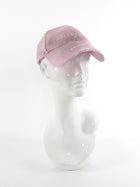 Balenciaga Pink Distressed Double Logo Baseball Cap - L