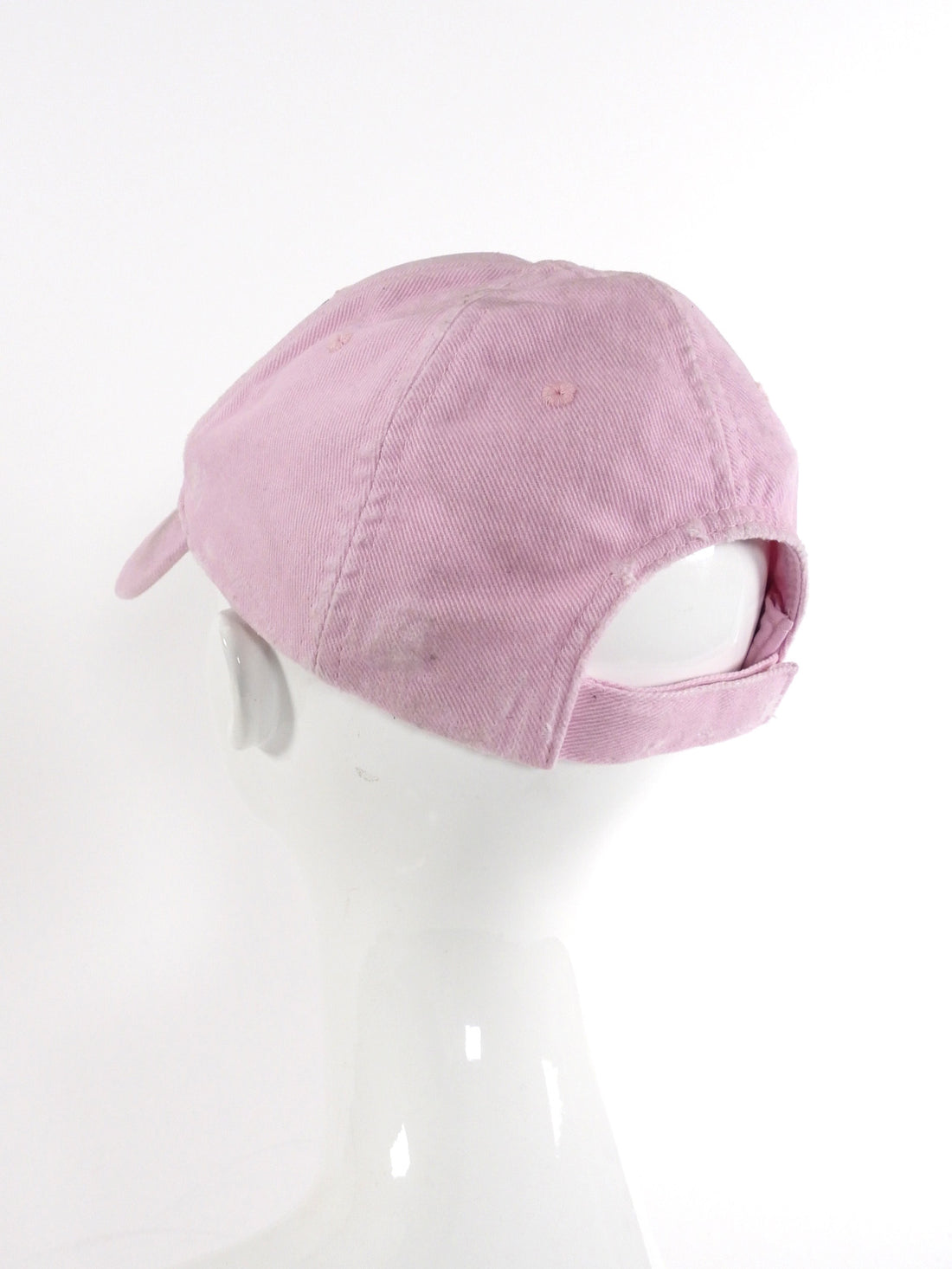Balenciaga Pink Distressed Double Logo Baseball Cap - L