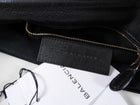 Balenciaga Giant 12 Black Leather Arena Clutch Bag