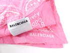 Balenciaga Pink Cotton BB Logo Classic Bandana