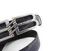 Balenciga Black BB Monogram Leather Belt - 70 (25.5-29.5
