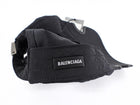 Balenciaga Black Logo Notched Tracksuit Baseball Cap - S