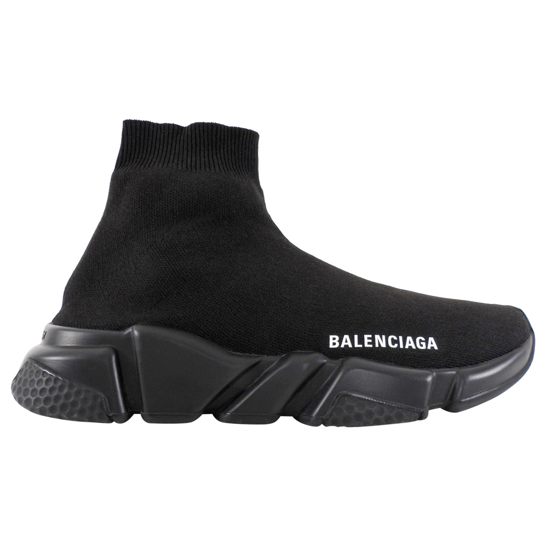 Balenciaga Black Stretch Sock Speedracer Sneaker - 7