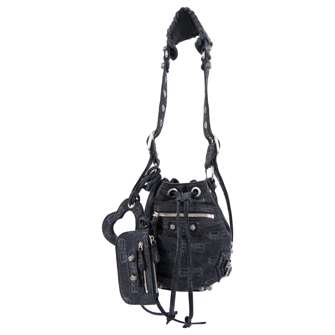 Balenciaga Le Cagole Black Denim XS Bucket Bag
