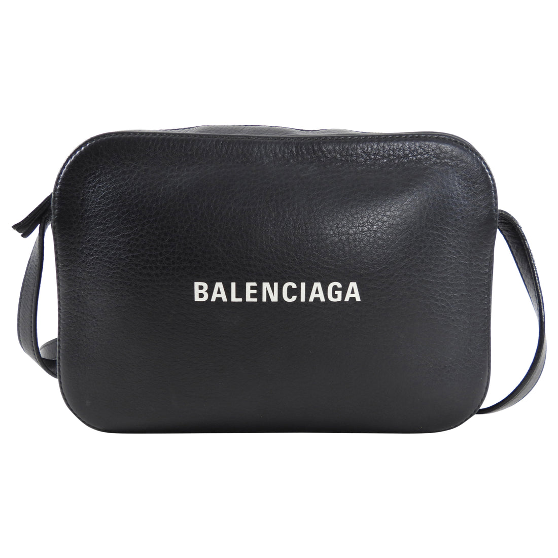 Balenciaga Black Leather Everyday Medium Camera Bag