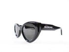 Balenciaga Black Acetate Cat Eye Sunglasses BB0073