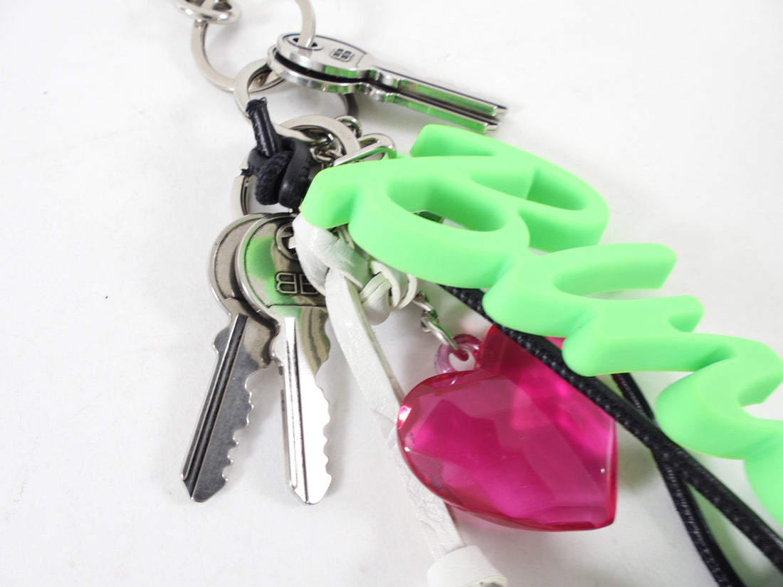 Balenciaga Aki Bag Charm / Keychain With Mirror and Card Holder