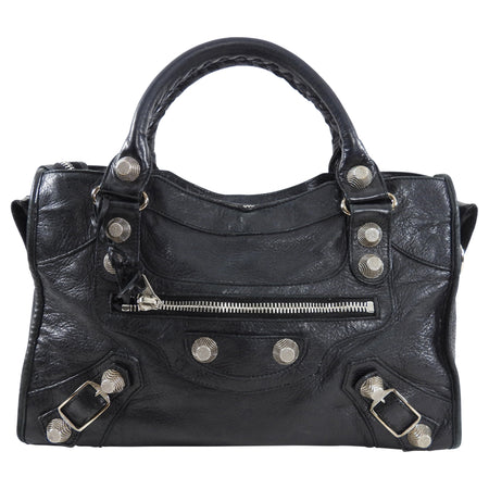 Balenciaga Black Leather Classic City Bag Giant 21 Hardware