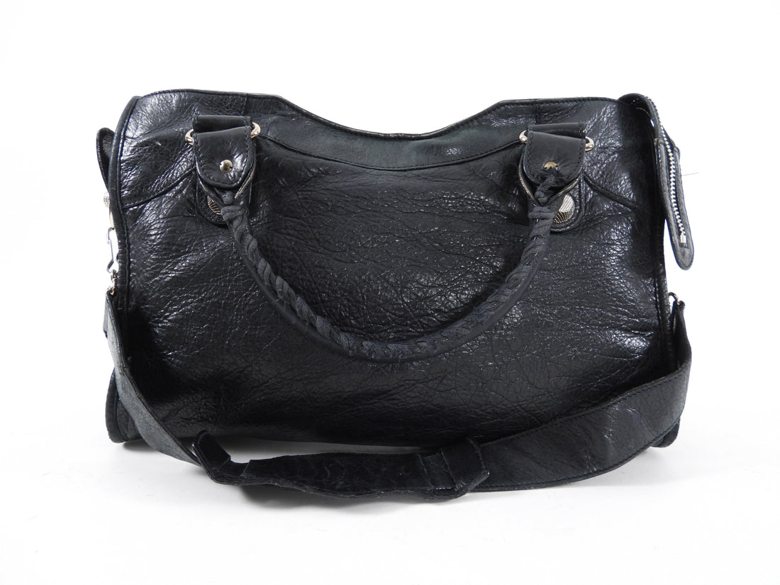 Balenciaga Black Leather Classic City Bag Giant 21 Hardware