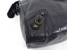 Balenciaga Black Lambskin Leather City Bag