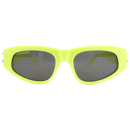 Balenciaga Neon Green D Dynasty Sunglasses