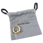 Balenciaga Single Shiny Brass Hoop Piercing Earring