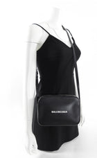 Balenciaga Black Leather Everyday Medium Camera Bag