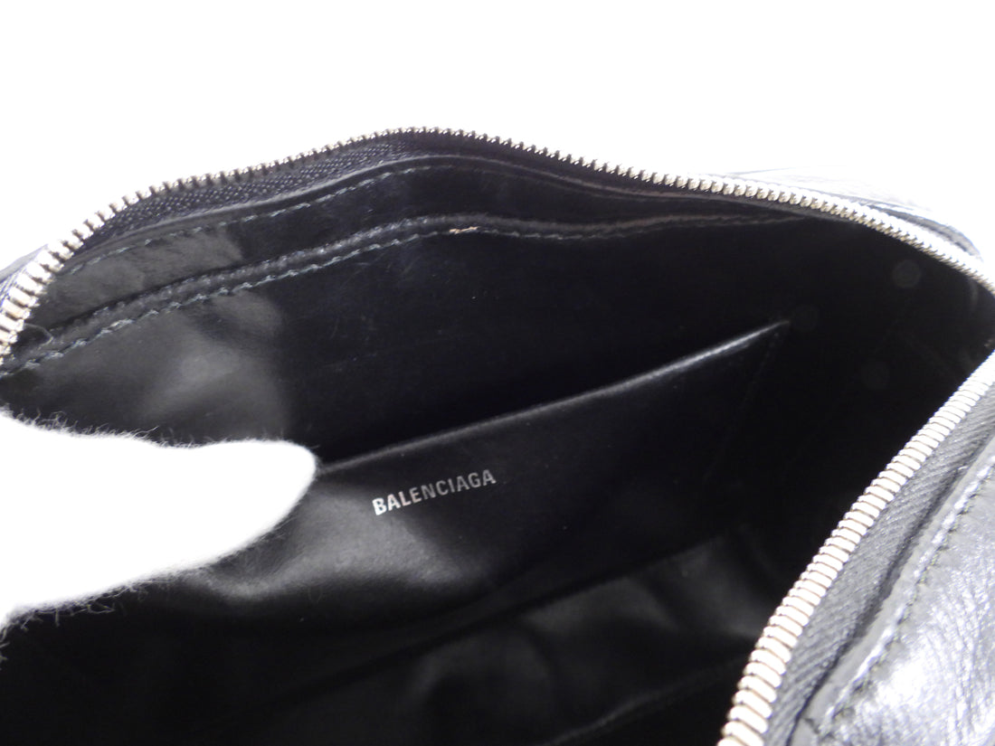 Balenciaga Black Leather Everyday Medium Camera Bag