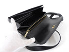 Balenciaga Black Leather Gossip BB Logo Shoulder Bag