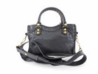 Balenciaga Slate Grey Mini City Bag Gold Giant Hardware