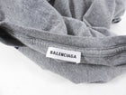 Balenciaga Grey Tee with Navy College Logo - S / M / L